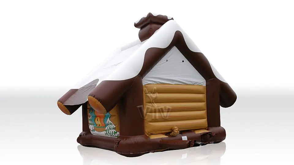 Winter House with roof commercial inflatable bounce