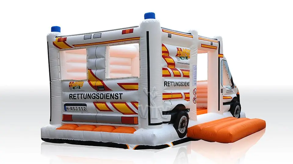Ambulance without roof commercial inflatable bounce