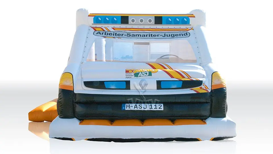 Ambulance without roof commercial inflatable bounce