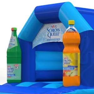 Blue bounce 4.2 x 5.2 m commercial inflatable bounce