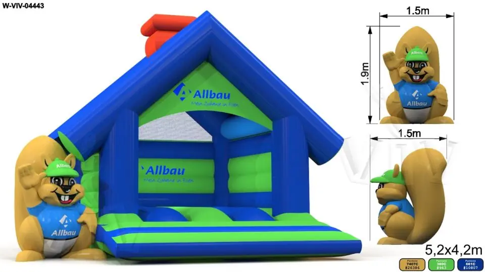 Bounce 5.2 x 4.2 m commercial inflatable bounce