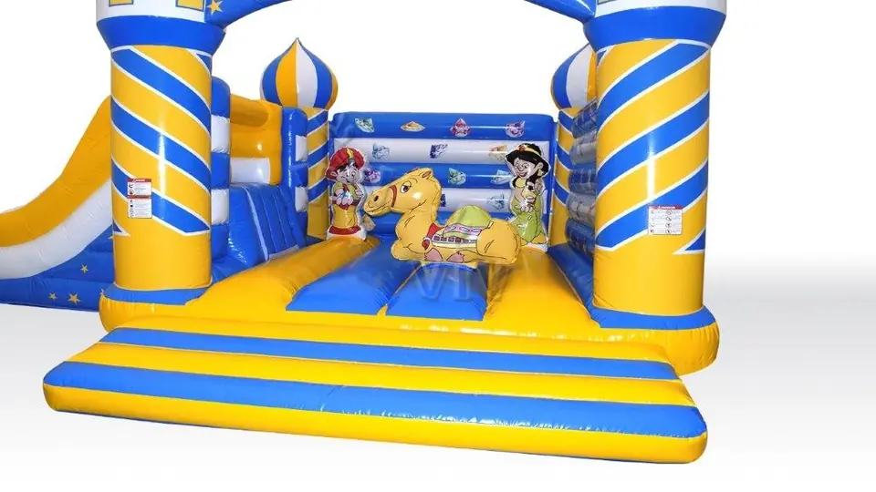 Bounce Aladdin with slide and figures commercial inflatable bounce