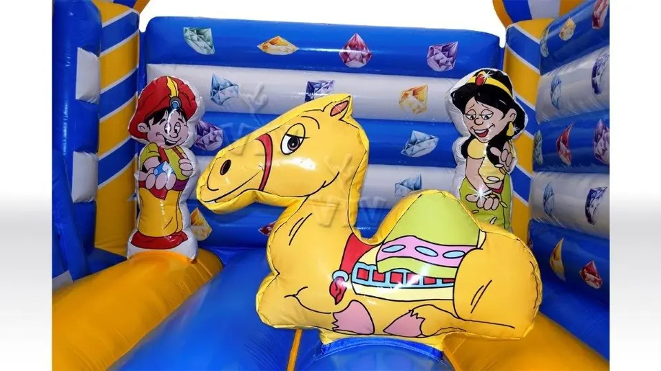 Bounce Aladdin with slide and figures commercial inflatable bounce