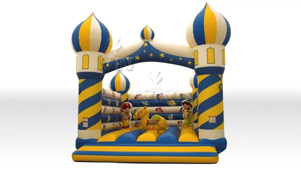 Bounce Aladdin without roof, with figures commercial inflatable bounce