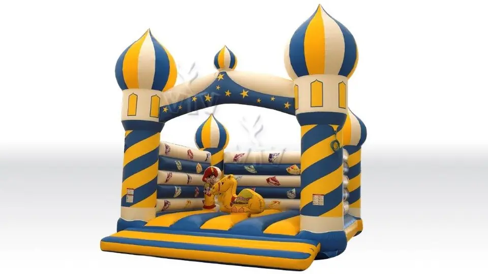 Bounce Aladdin without roof, with figures commercial inflatable bounce