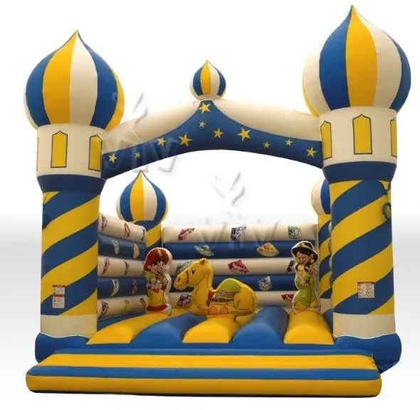 Bounce Aladdin without roof, with figures commercial inflatable bounce