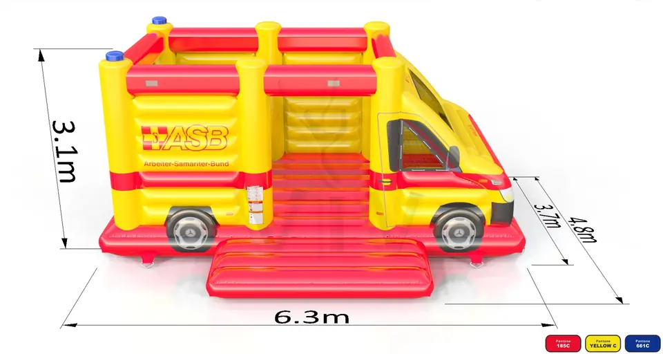 Bounce Ambulance ASB commercial inflatable bounce