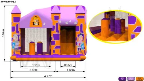 Bounce Combo 4.77 x 3.54 commercial inflatable bounce