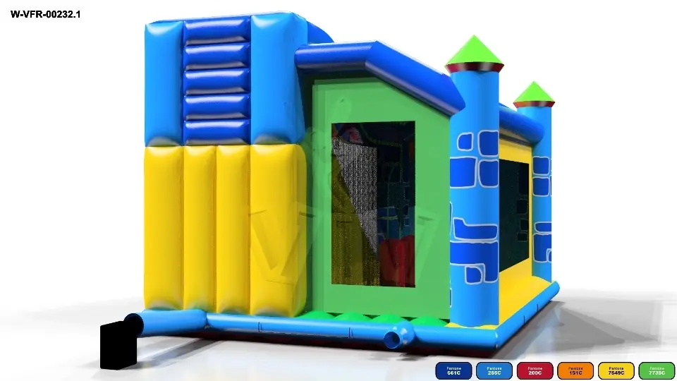 Bounce Combo Builder's House commercial inflatable bounce