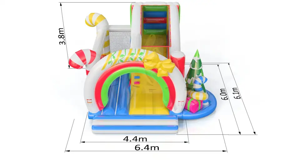 Bounce Combo Christmas commercial inflatable bounce