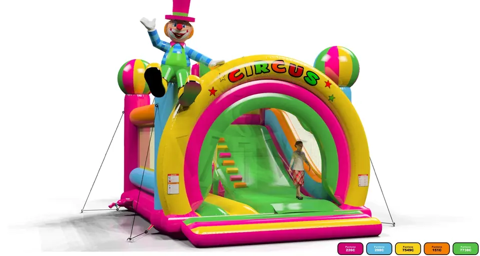 Bounce Combo Circus commercial inflatable bounce