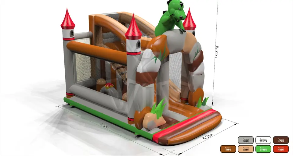 Bounce Combo Dragon commercial inflatable bounce