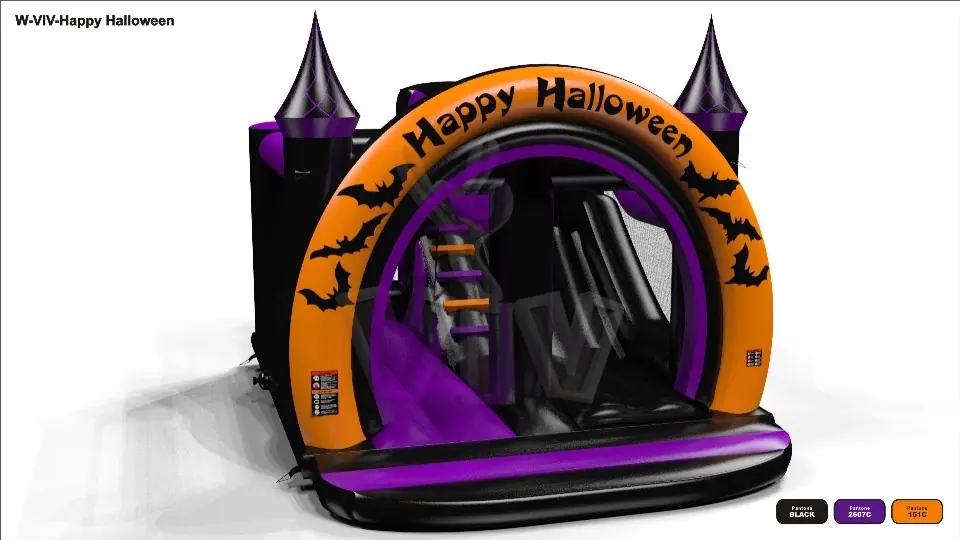 Bounce Combo Happy Halloween - Collection Happy Halloween commercial inflatable bounce