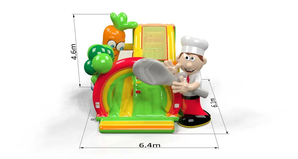 Bounce combo Little chef commercial inflatable bounce