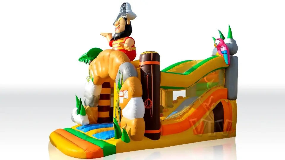 Bounce Combo Pirate with three figures - Collection Pirate commercial inflatable bounce