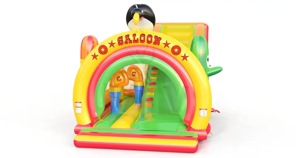 Bounce Combo Saloon commercial inflatable bounce