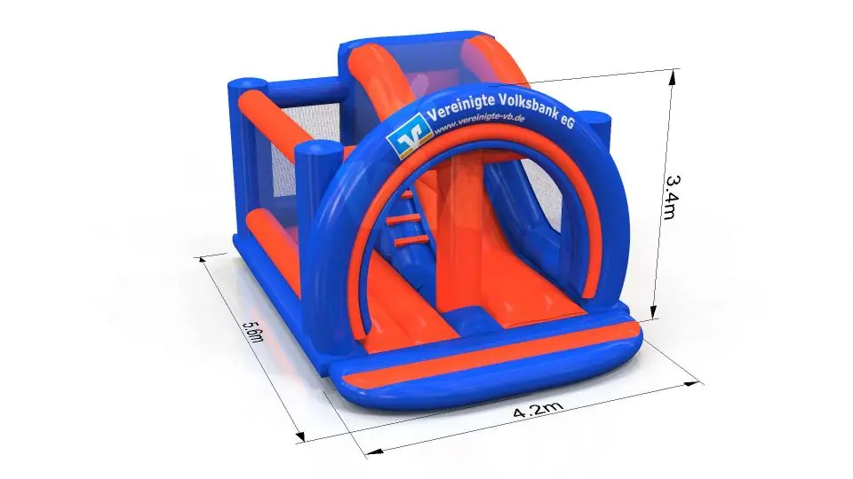 Bounce Combo "Volksbank" - Collection Volksbank commercial inflatable bounce