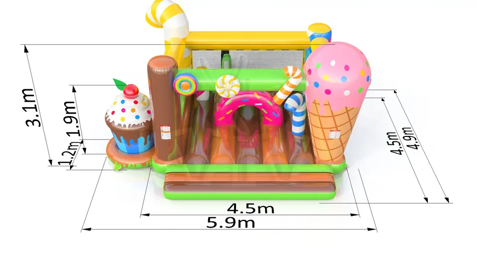 Bounce Confectionery commercial inflatable bounce