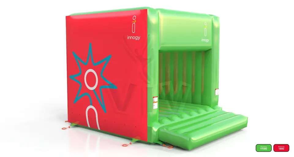 Bounce cube RWE green commercial inflatable bounce