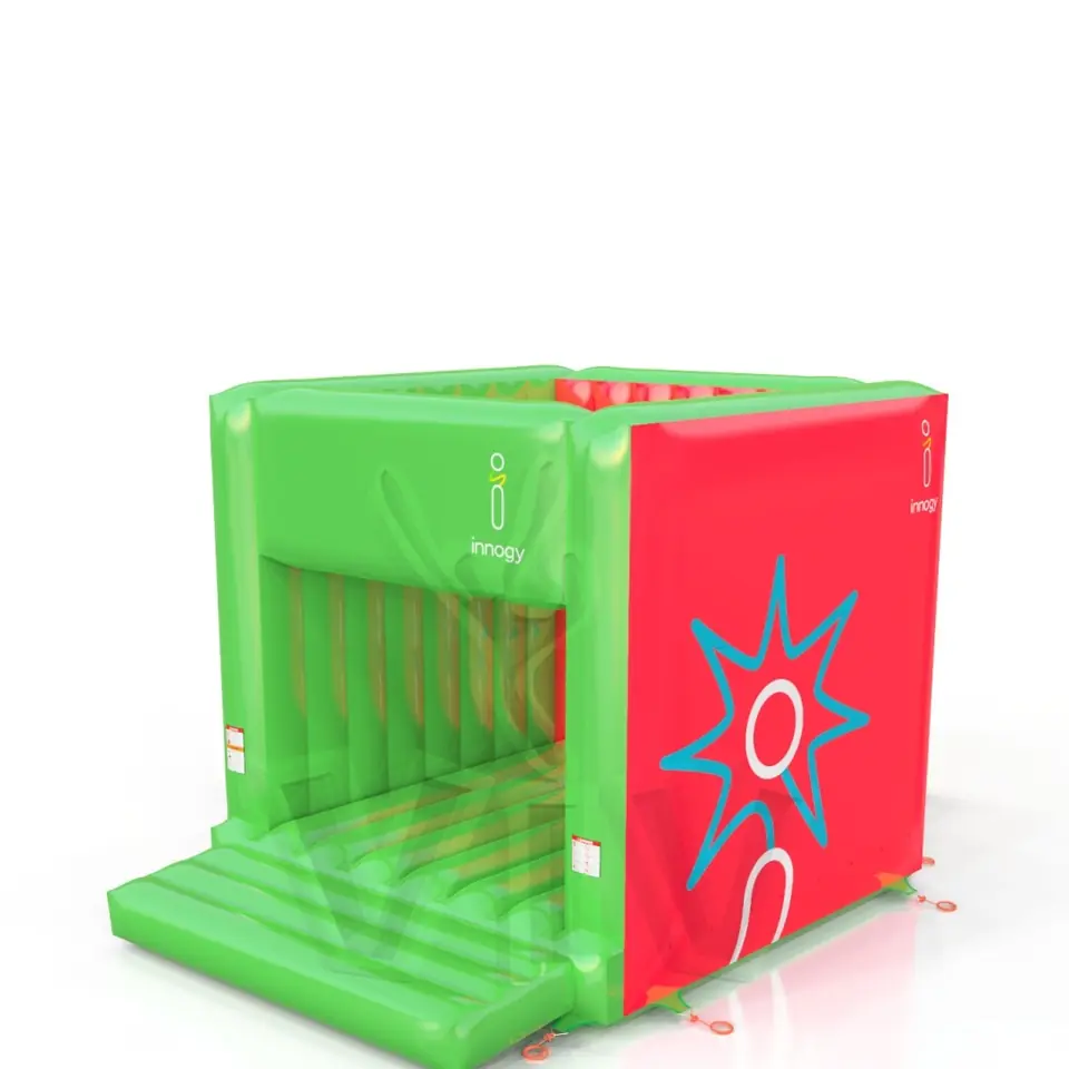 Bounce cube RWE green commercial inflatable bounce