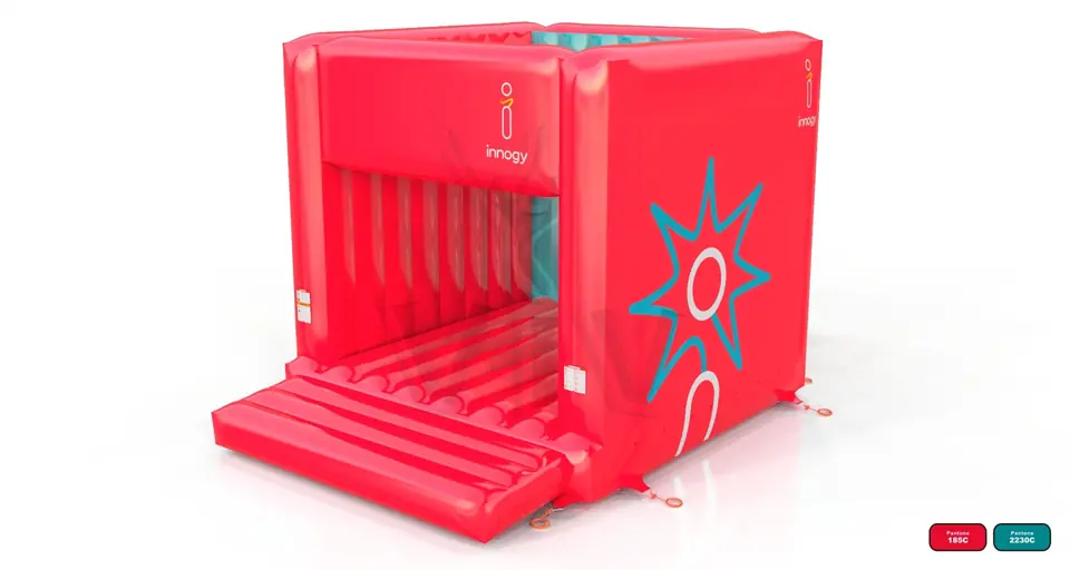 Bounce cube RWE red commercial inflatable bounce