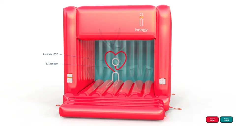 Bounce cube RWE red commercial inflatable bounce