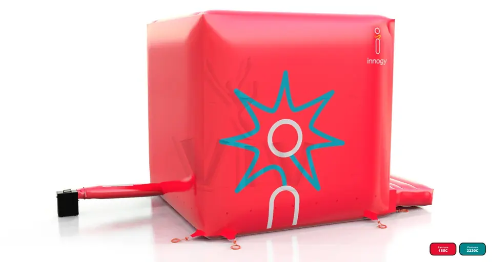Bounce cube RWE red commercial inflatable bounce