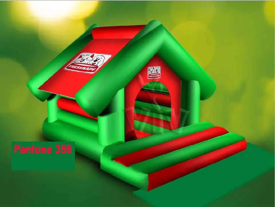 Bounce Doghouse FRESSNAPF 5.2 x 4.8 m commercial inflatable bounce
