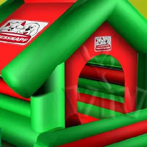Bounce Doghouse FRESSNAPF 5.2 x 4.8 m commercial inflatable bounce