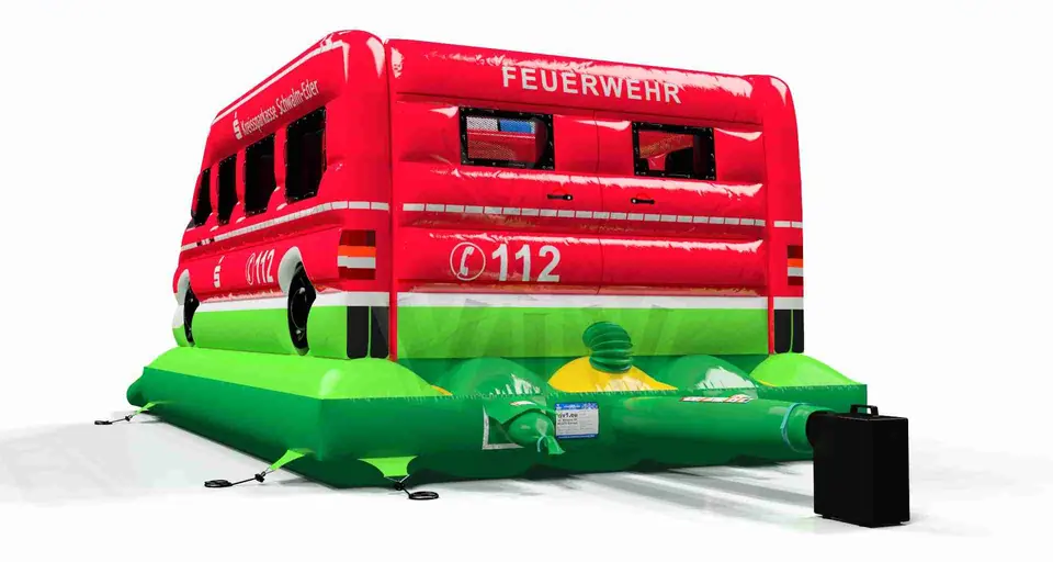Bounce Fire brigade car commercial inflatable bounce