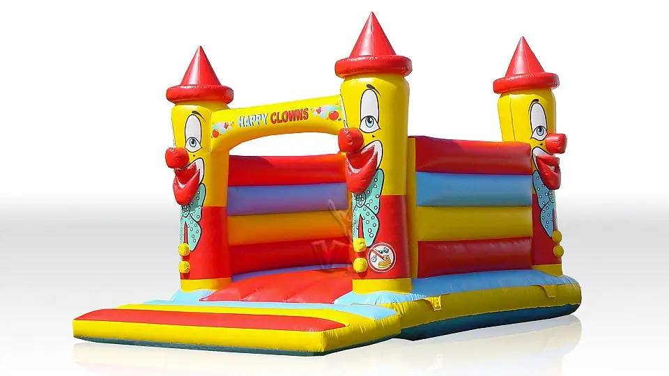 Bounce Happy Clown 4 x 3 m without roof commercial inflatable bounce