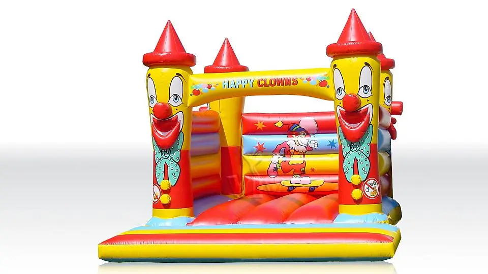 Bounce Happy Clown 4 x 3 m without roof commercial inflatable bounce