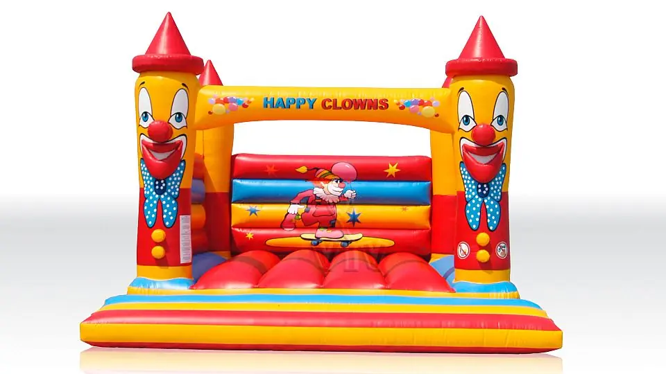 Bounce Happy Clown without roof commercial inflatable bounce