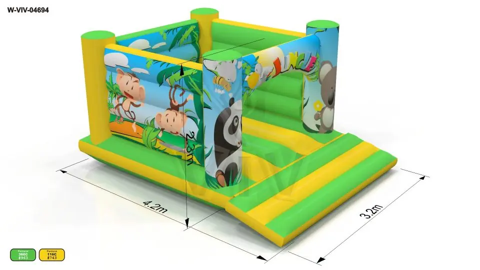 Bounce Jungle (digital) - Micro Collection commercial inflatable bounce