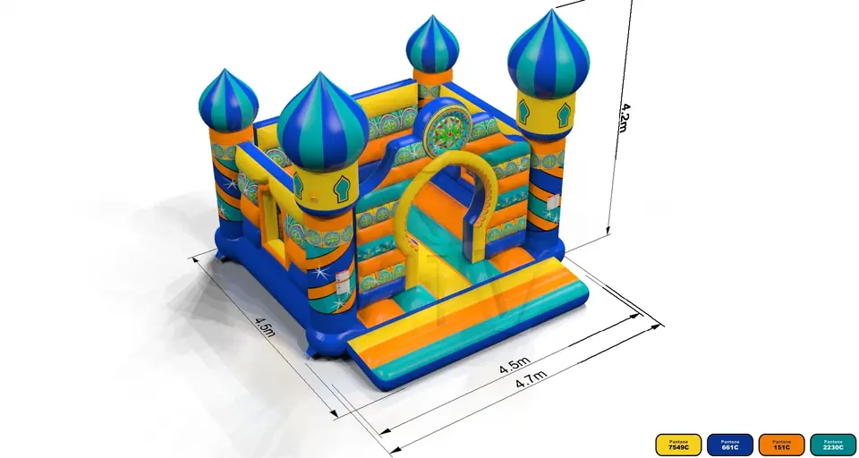 Bounce L Oriental commercial inflatable bounce