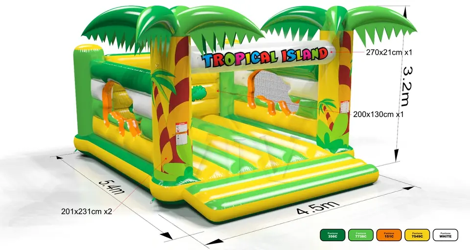 Bounce L Tropical Islands commercial inflatable bounce