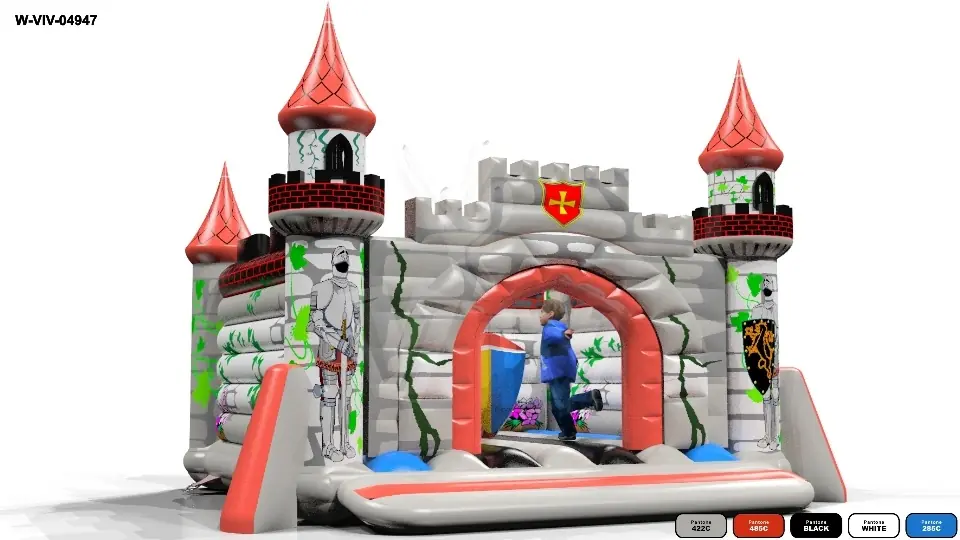 Bounce Lancelot with figure - Knights Collection commercial inflatable bounce