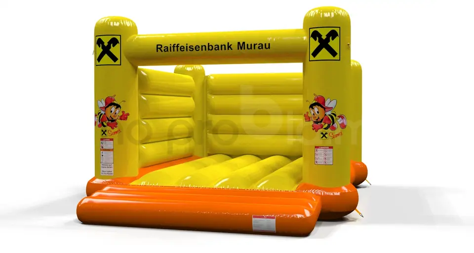 Bounce M Raiffeisen Murau Sumsi commercial inflatable bounce