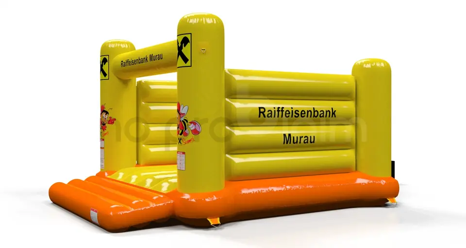Bounce M Raiffeisen Murau Sumsi commercial inflatable bounce