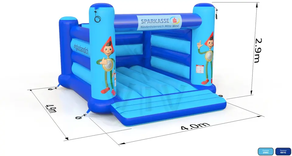 Bounce M Sparkasse commercial inflatable bounce