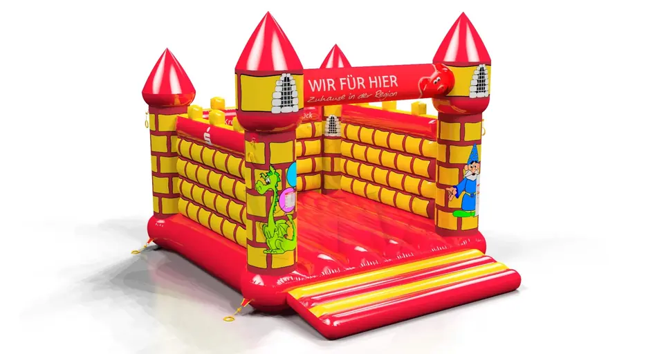 Bounce Merlin XL Kreissparkasse commercial inflatable bounce