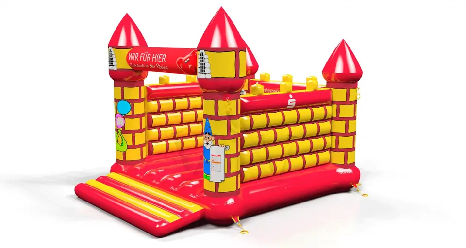 Bounce Merlin XL Kreissparkasse commercial inflatable bounce