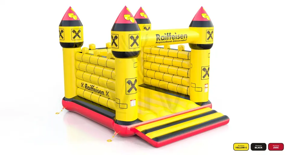 Bounce Merlin XL Raiffeisen commercial inflatable bounce