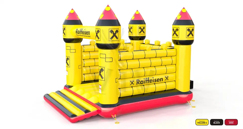 Bounce Merlin XL Raiffeisen commercial inflatable bounce