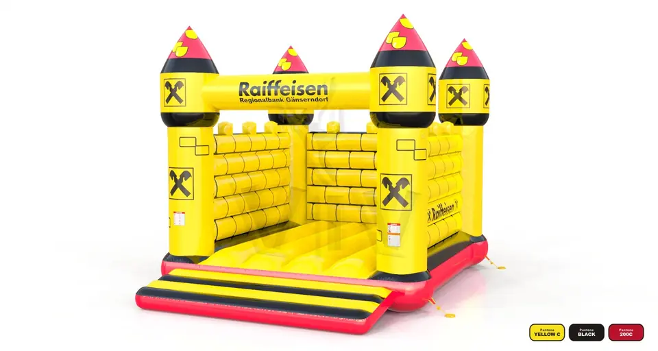 Bounce Merlin XL Raiffeisen commercial inflatable bounce