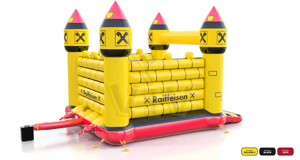 Bounce Merlin XL Raiffeisen commercial inflatable bounce