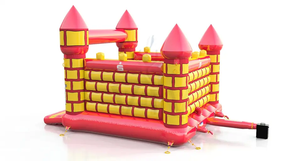 Bounce Merlin XL Sparkasse commercial inflatable bounce