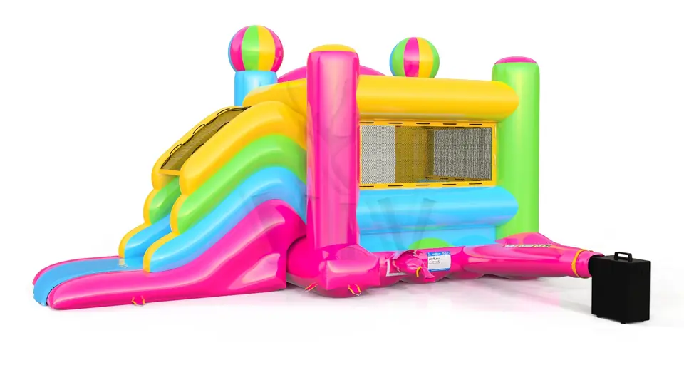 Bounce Micro Circus with slide commercial inflatable bounce