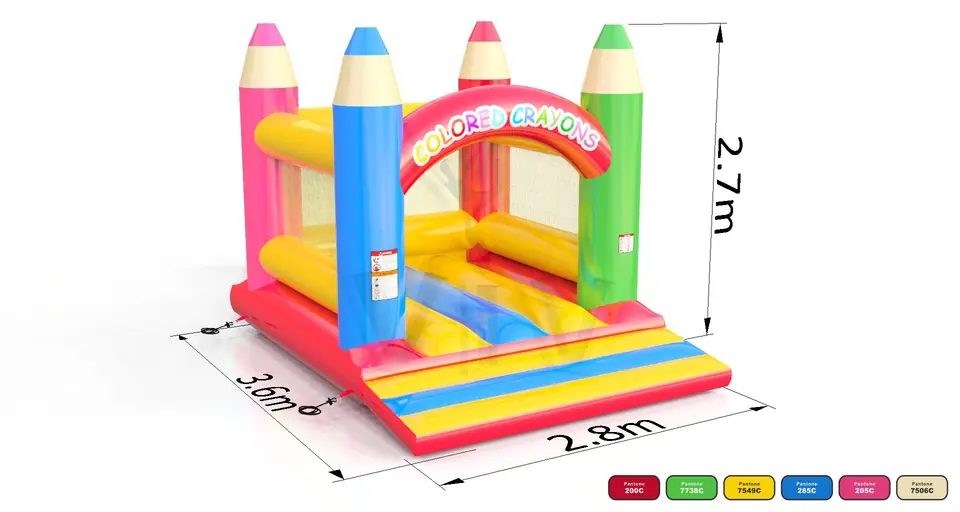Bounce Micro Crayons - Micro Collection commercial inflatable bounce