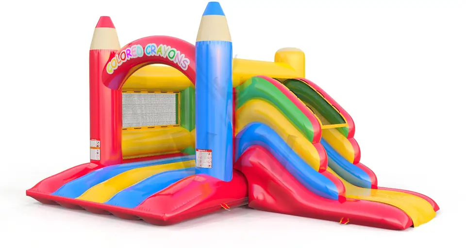 Bounce Micro Crayons with slide commercial inflatable bounce